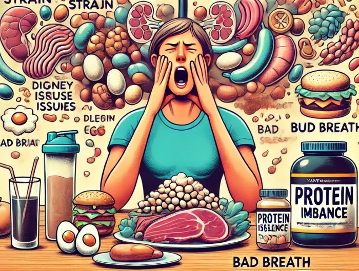 Consuming too much protein can negatively affect the body. Photo: AI