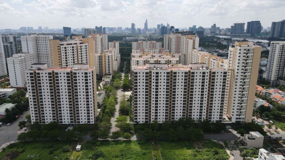 3,790 abandoned apartments in Thu Thiem before the 5th auction. Photo: Anh Tu