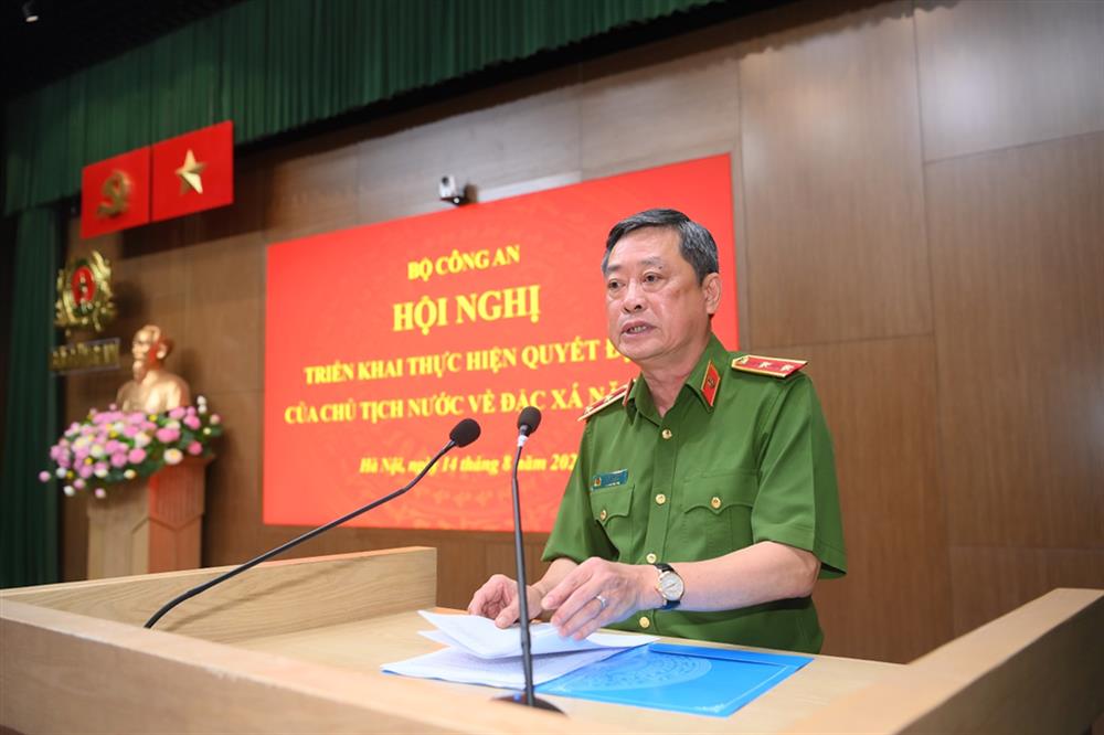 Lieutenant General Le Minh Hung, former Director of the Department of Police Management of Prisons, compulsory education institutions, and reform schools, Ministry of Public Security, in August 2024. Photo: Ministry of Public Security