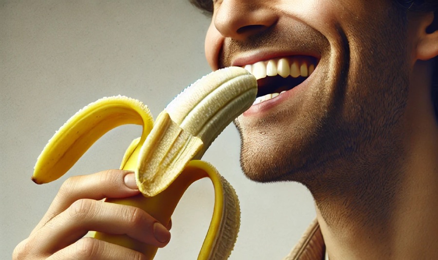 Fruits eaten before bed accumulate visceral fat. Illustrative photo created by AI