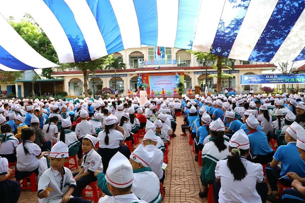 Quang canh buoi ngoai khoa. Anh: Tam An 