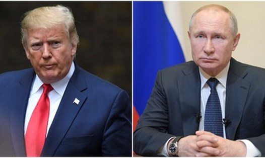 Tổng thống Mỹ Donald Trump và Tổng thống Nga Vladimir Putin. Ảnh: Xinhua