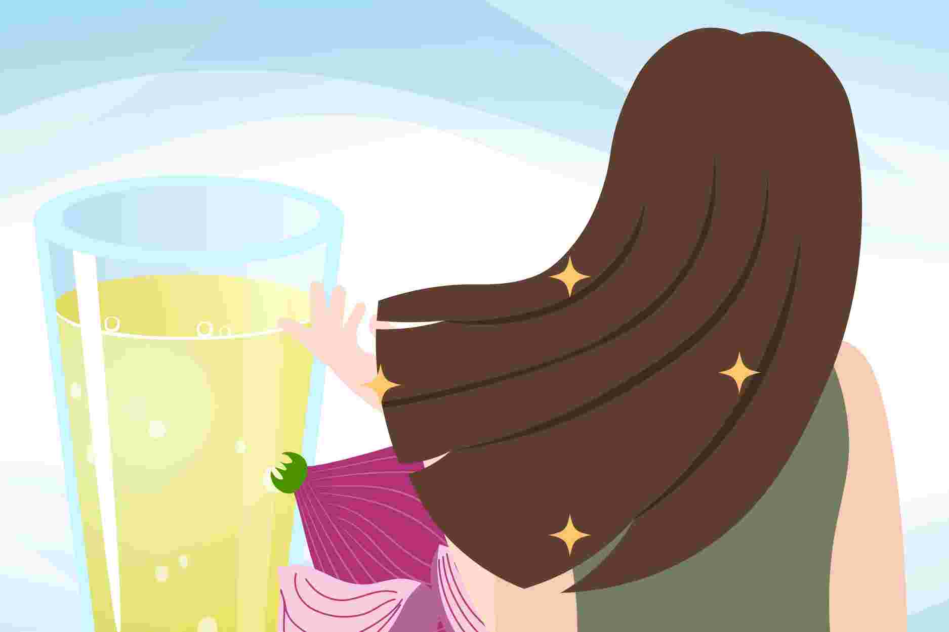 Unexpectedly, the wonderful effects of onion juice on hair. Graphics: Dinh Dinh