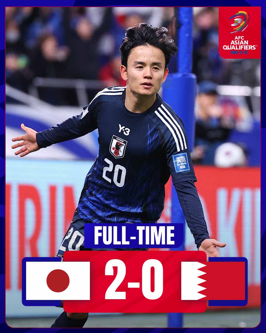 The Japanese team has participated in the World Cup finals for the 8th consecutive time. Photo: AFC