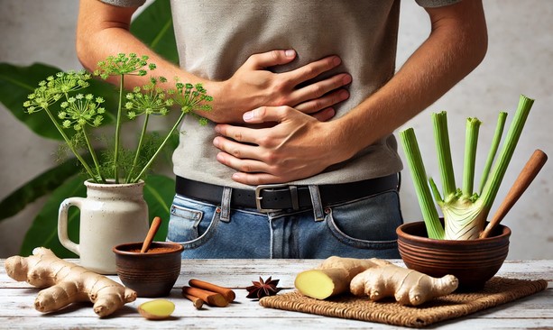 3 effective natural remedies to treat bloating. Photo: AI