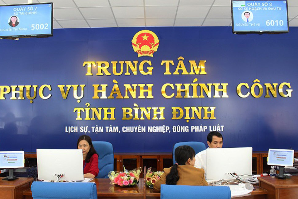 Binh Dinh Provincial Public Administration Service Center. Photo: Binh Dinh Information Portal