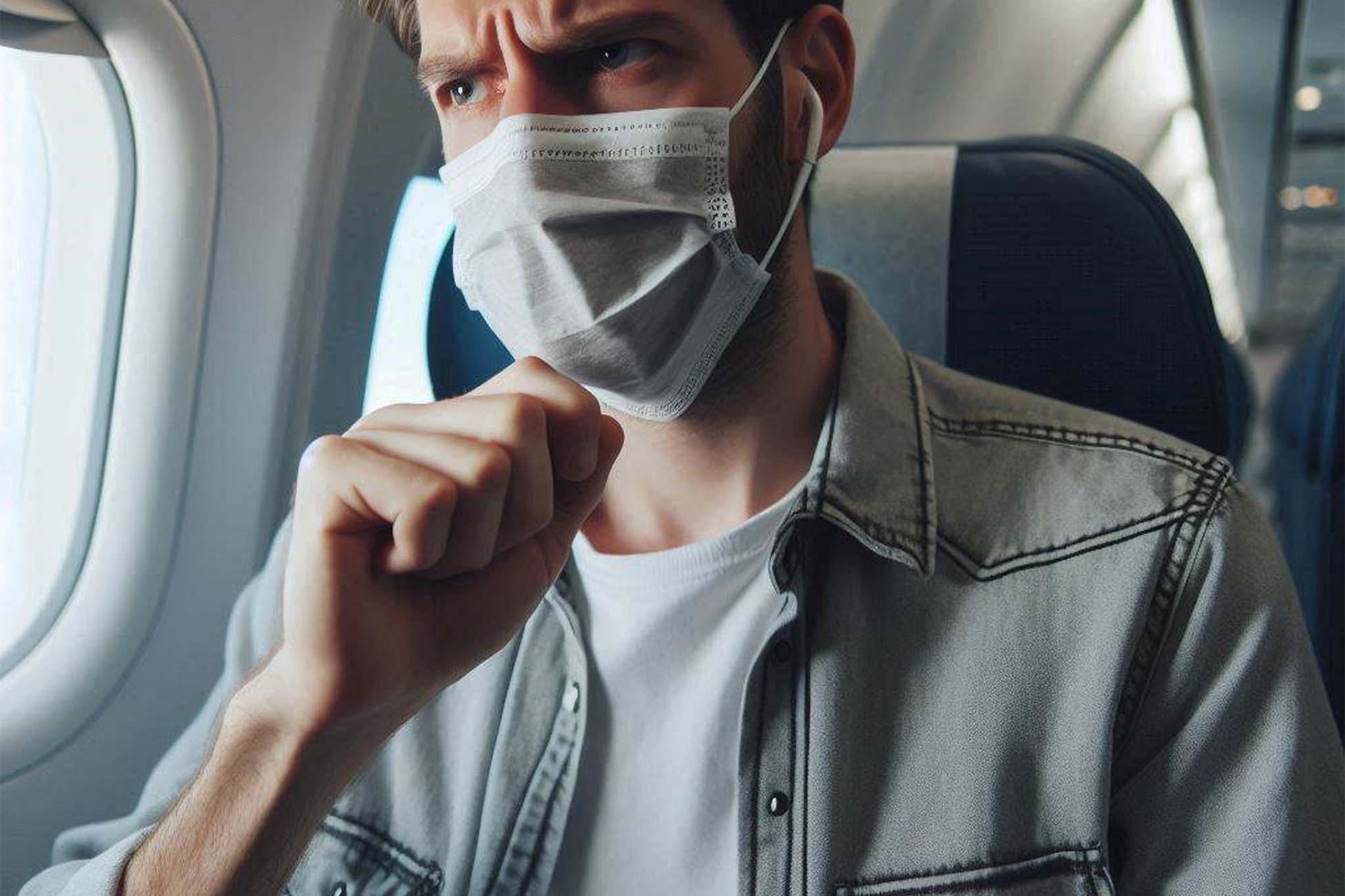 You should avoid taking a plane when you have a cold, especially when your body has serious symptoms. Photo - AI: Cat Tien
