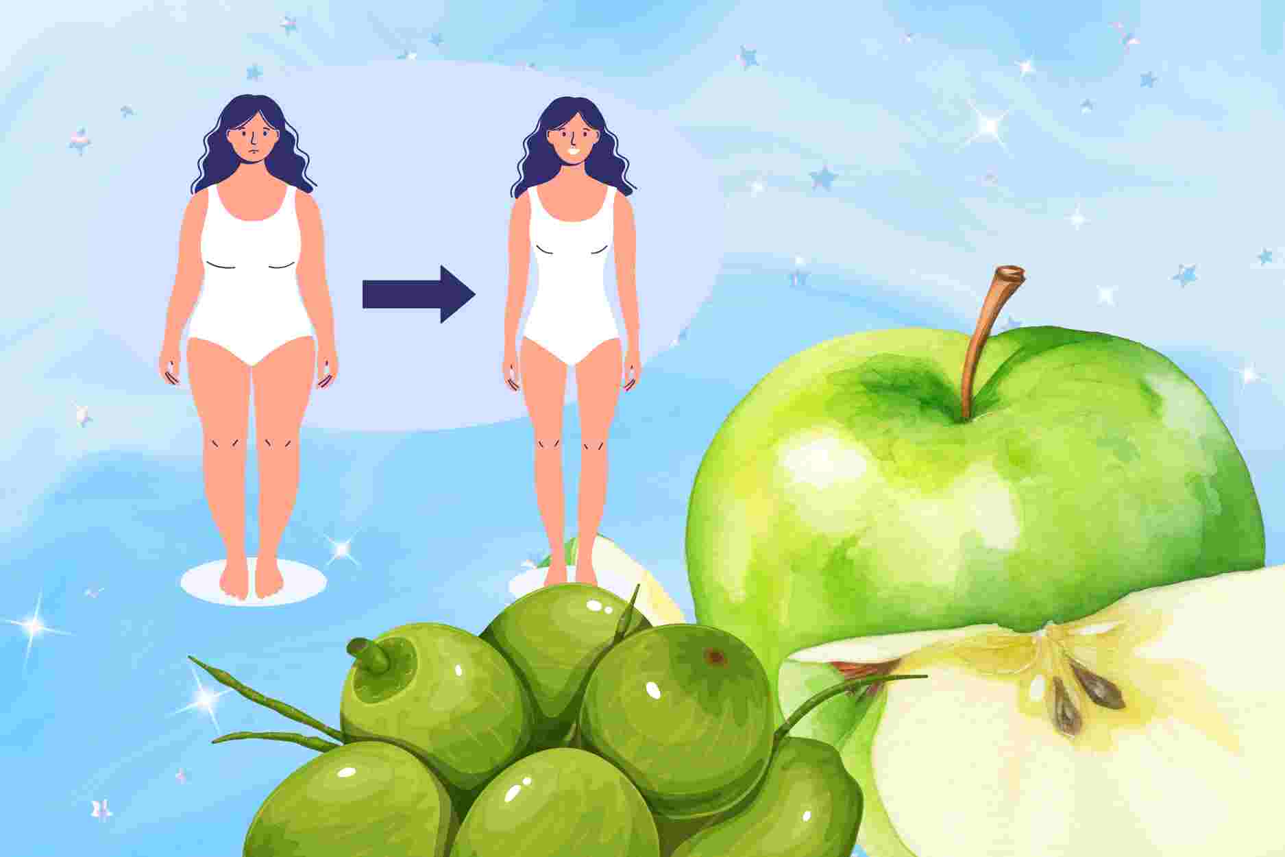 3 types of green fruits that help lose weight and get rid of excess fat. Graphics: Dinh Dinh