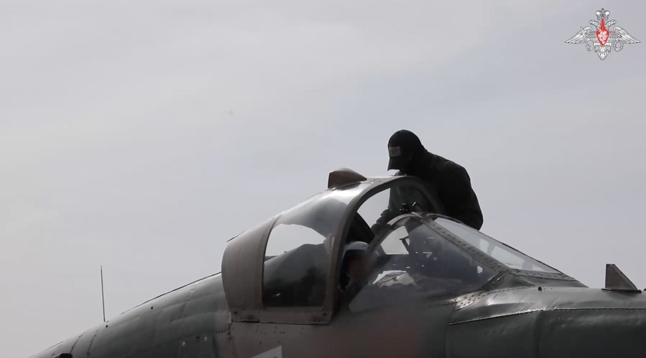 The Su-25, known as the "flying tank" of Russia. Photo: Cut from video of the Russian Ministry of Defense