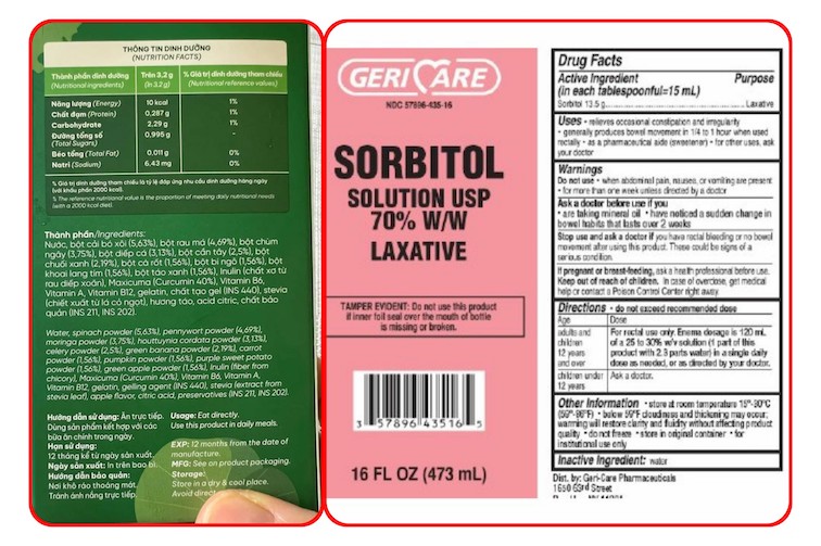 Test results from the National Institute for Food Safety and Hygiene of Kera vegetable candy have discovered that this product contains Sorbitol sweetener with a content of 33.4 g/100g. However, this ingredient is not clearly stated on the product label as prescribed. Photo: Nguyen Hong Vu