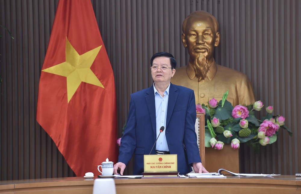 Deputy Prime Minister Mai Van Chinh chaired a meeting on the allocation and disbursement of public investment capital of Working Group No. 7. Photo: VGP