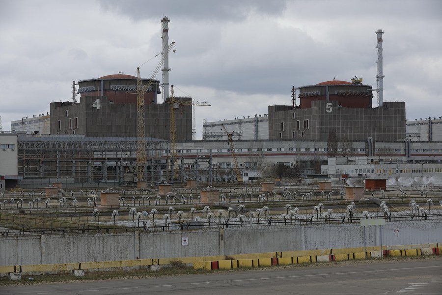 The Zaporizhzhia nuclear power plant in Ukraine is under the control of the Russian military. Photo: Xinhua