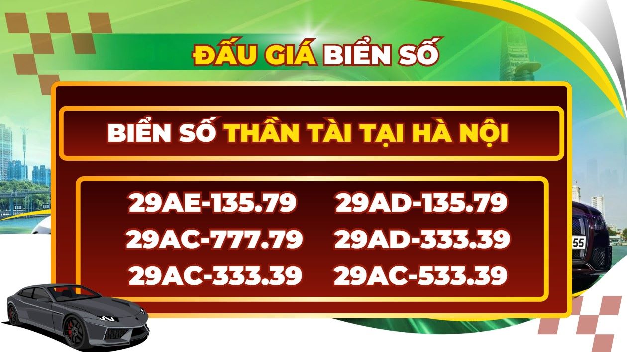 More than 2,000 talented license plates in Hanoi have been auctioned