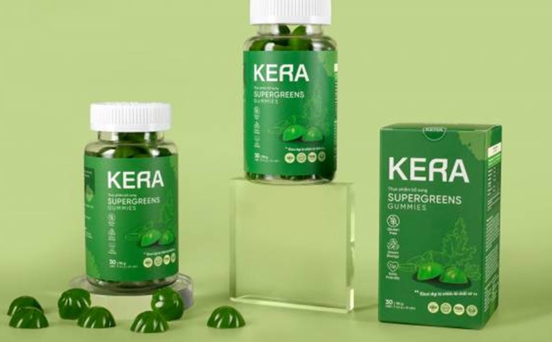 Kera vegetable candy products are sold on many social networking platforms. Photo: VFA