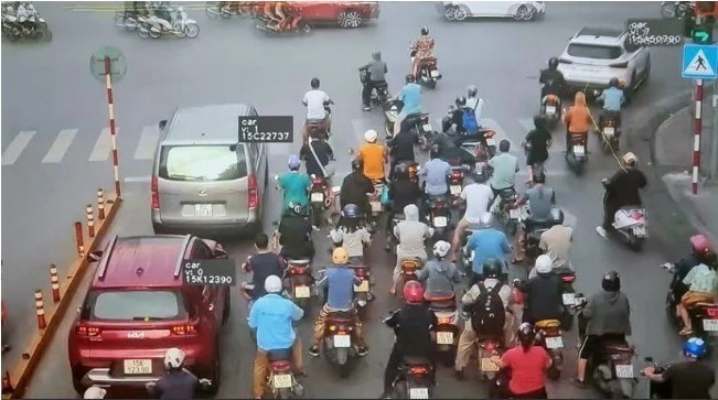 Hai Phong implements fines to handle administrative violations in the field of road traffic. Photo: Hai Phong Police