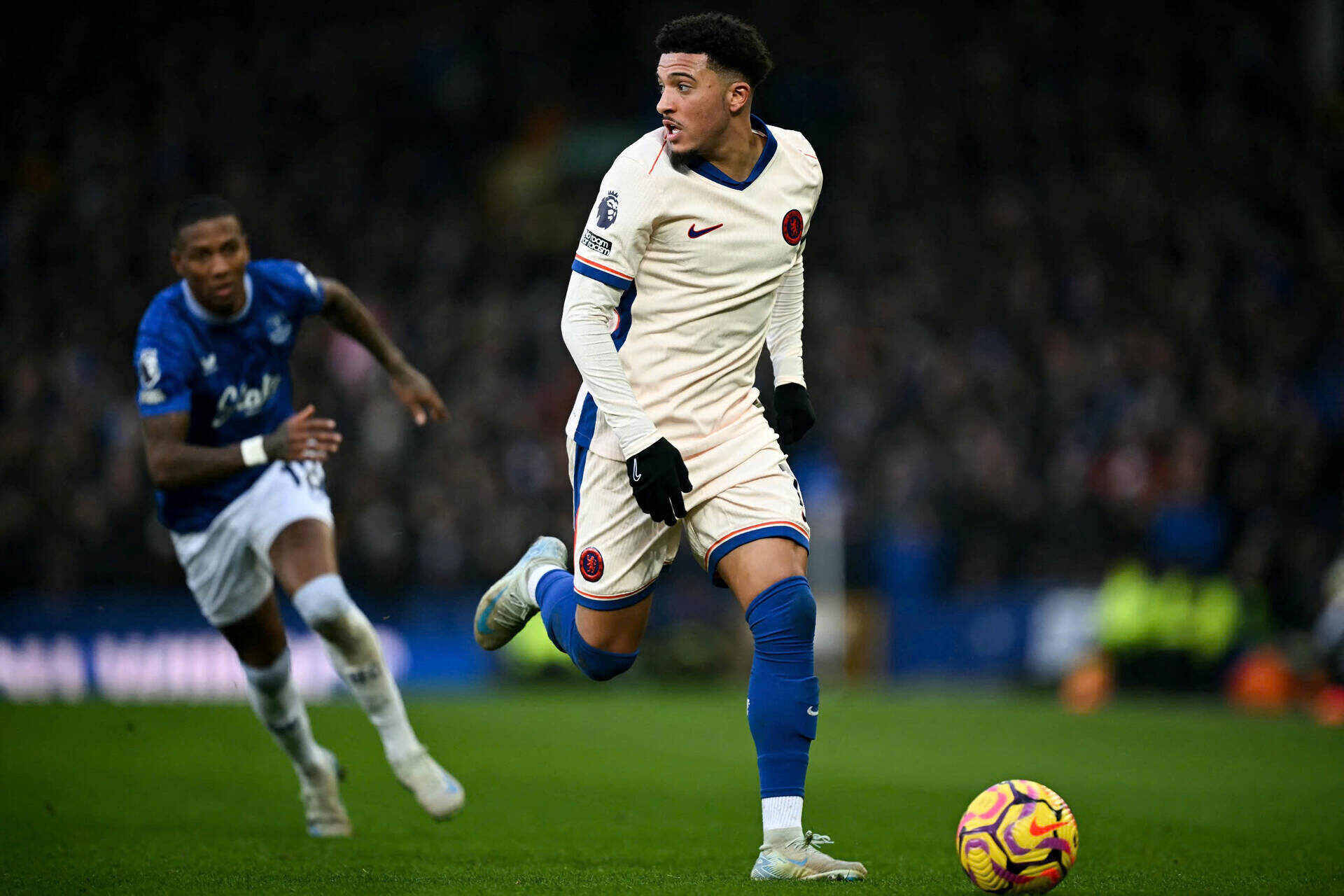 Jadon Sancho joined Chelsea on loan from Man United last summer. Photo: AFP