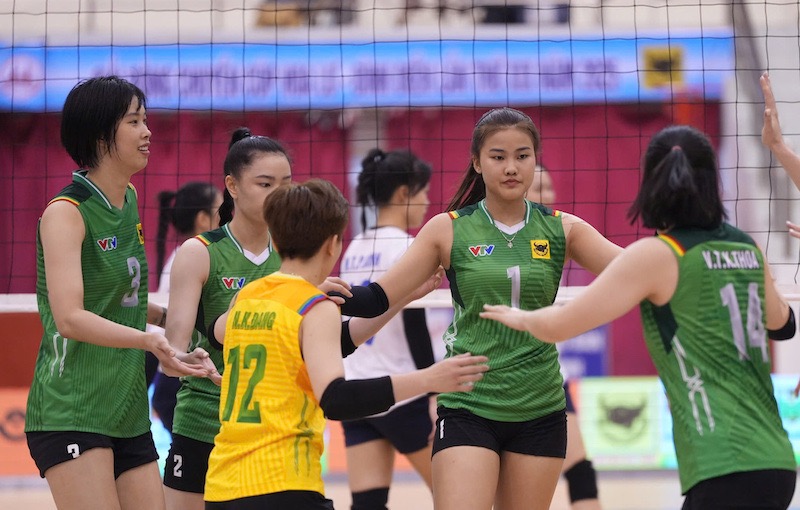 VTV Binh Dien Long An is one of the teams worth watching in the 2025 National Volleyball Championship. Photo: VFV
