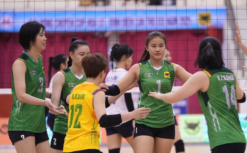 VTV Binh Dien Long An is one of the teams worth watching in the 2025 National Volleyball Championship. Photo: VFV
