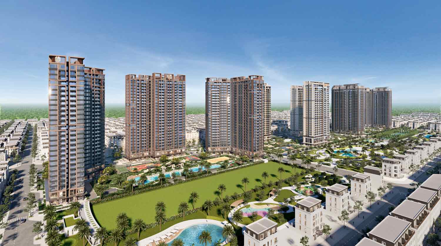 Masteri Trinity Square la khu phuc hop cao tang cong dong Masteri quy mo nhat Ocean City.