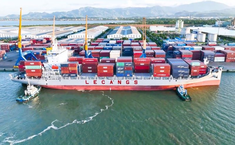 Quang Nam is being strongly invested in to become a logistics center of the Central region. Photo: Nguyen Hoang