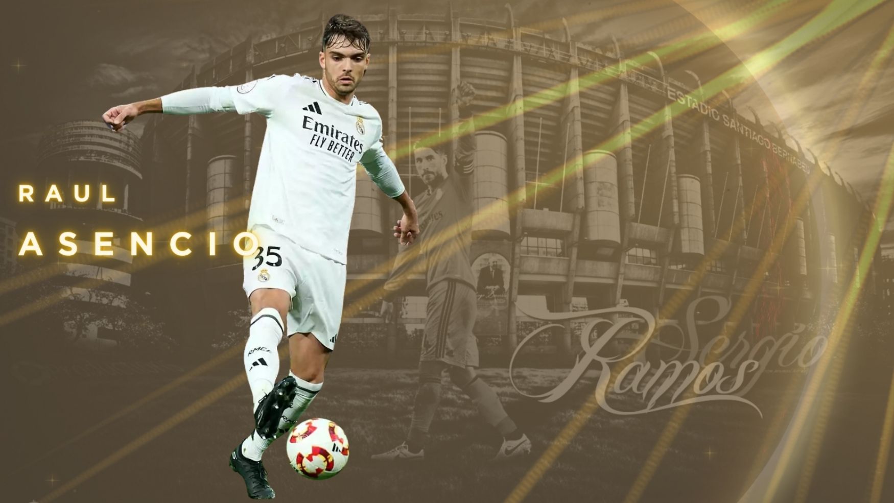 Raul Asencio reminded Real Madrid fans of Sergio Ramos' image. Graphics: Le Vinh