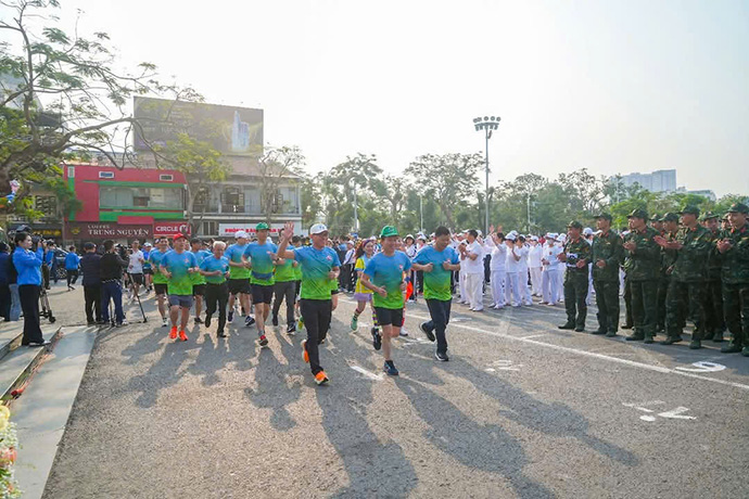 Running day for Green Hai Phong City in 2025 is organized at 3 levels: city, district and commune. Photo: Hai Phong Portal
