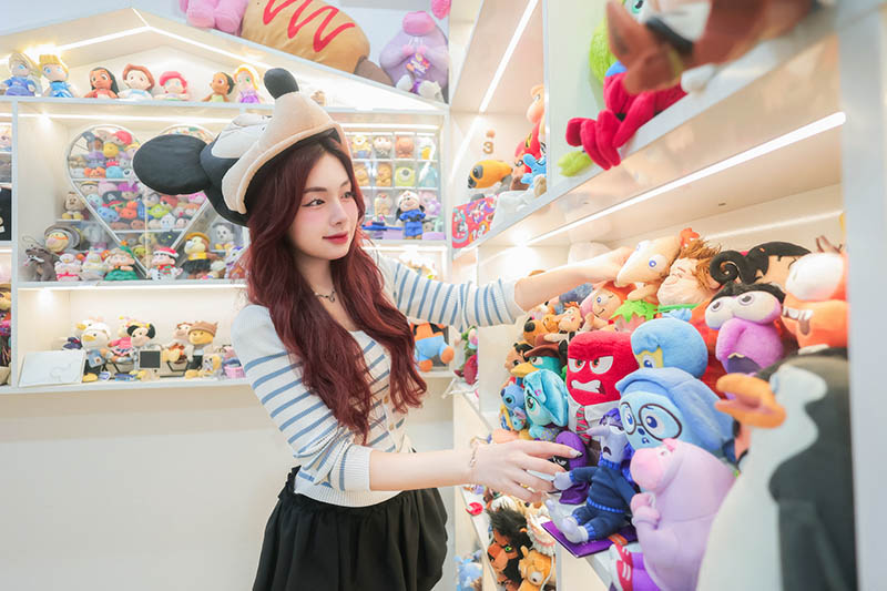 The unique cotton bear collection, hundreds of millions of VND of a 9X girl. Photo: Character provided