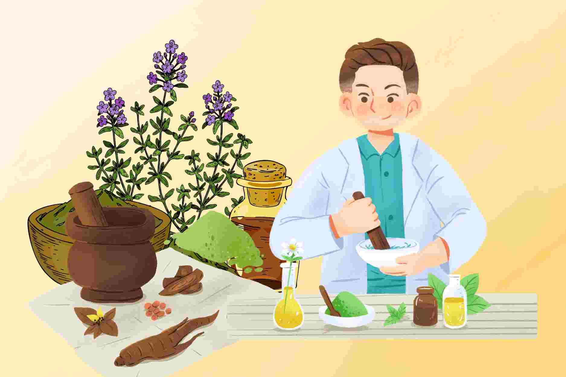 Traditional medicine helps reduce blood fat and purify the body. Graphics: Hoang Khoi
