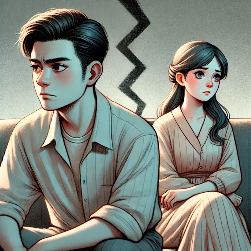 The lethargy and coldness are signs of the fading of love. Photo: ChatGPT