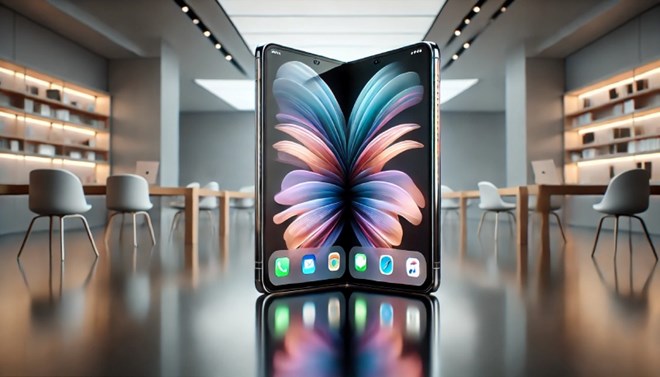 Information about the first foldable iPhone has received a lot of attention. Illustrative photo created by AI