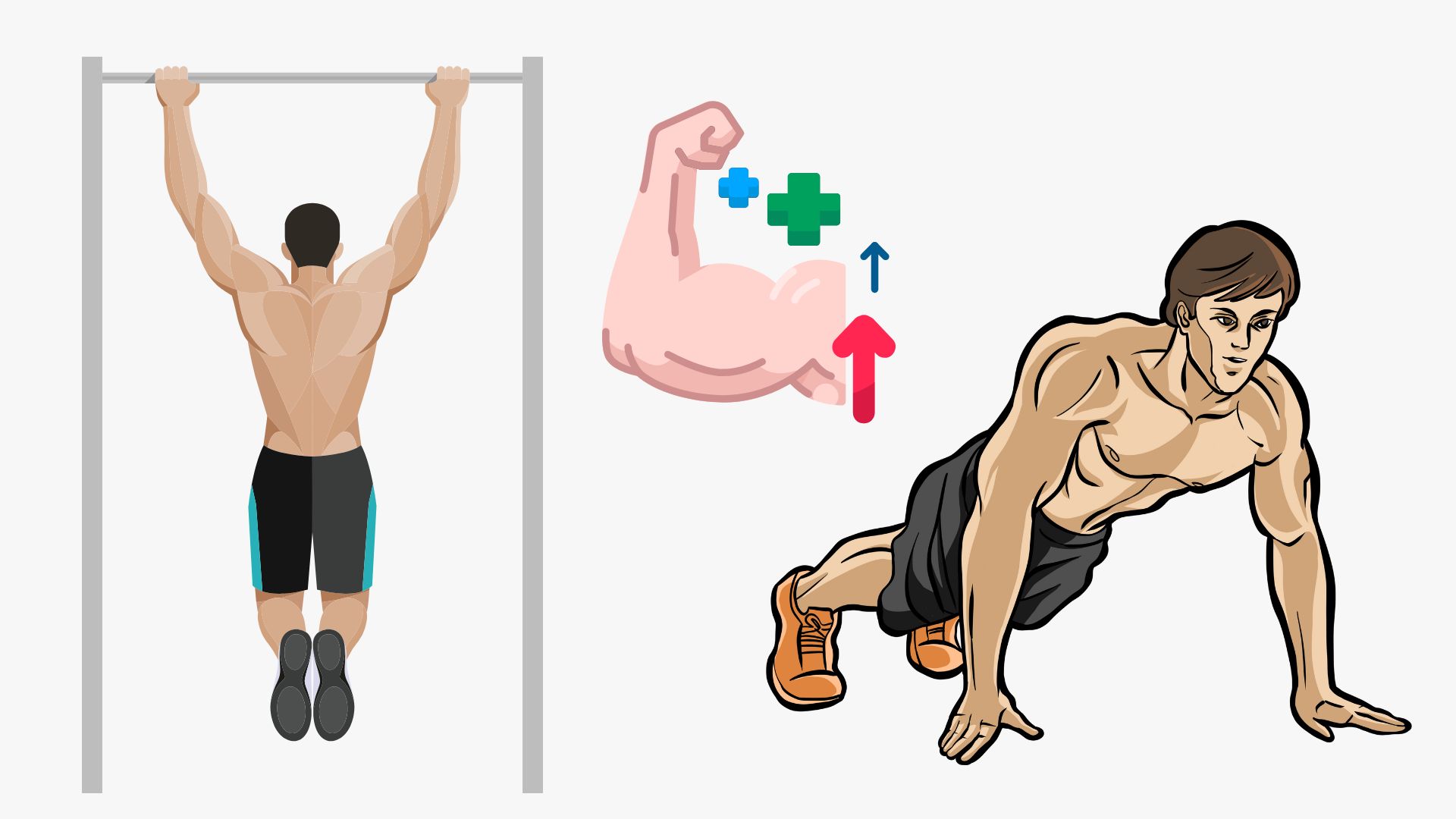 Daily bodybuilding exercises help build muscle quickly. Graphics: Thanh Thanh