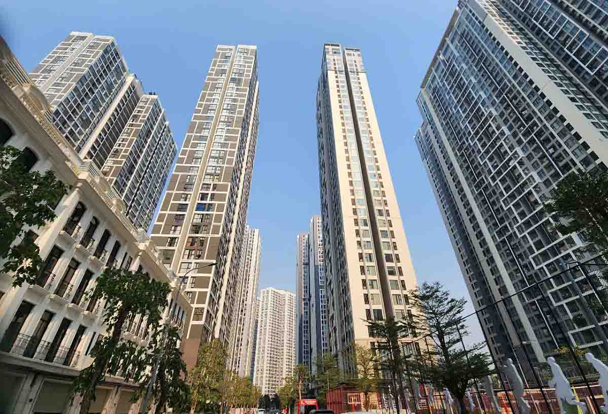 The average selling price of apartments in Hanoi and Ho Chi Minh City in the first half of February 2025 is 62 and 57 million VND/m2 respectively. Photo: Anh Huy.