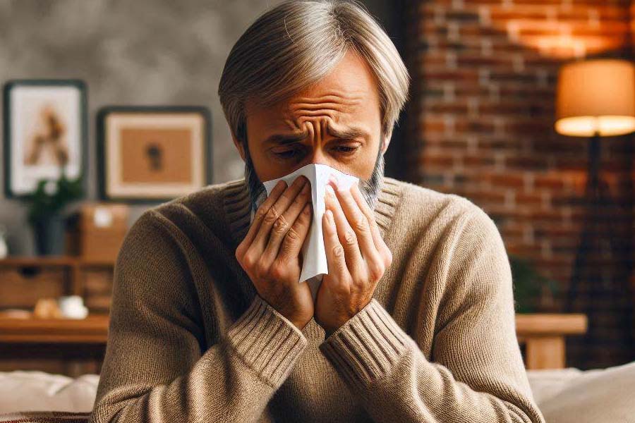 Causes of frequent runny nose. Photo AI