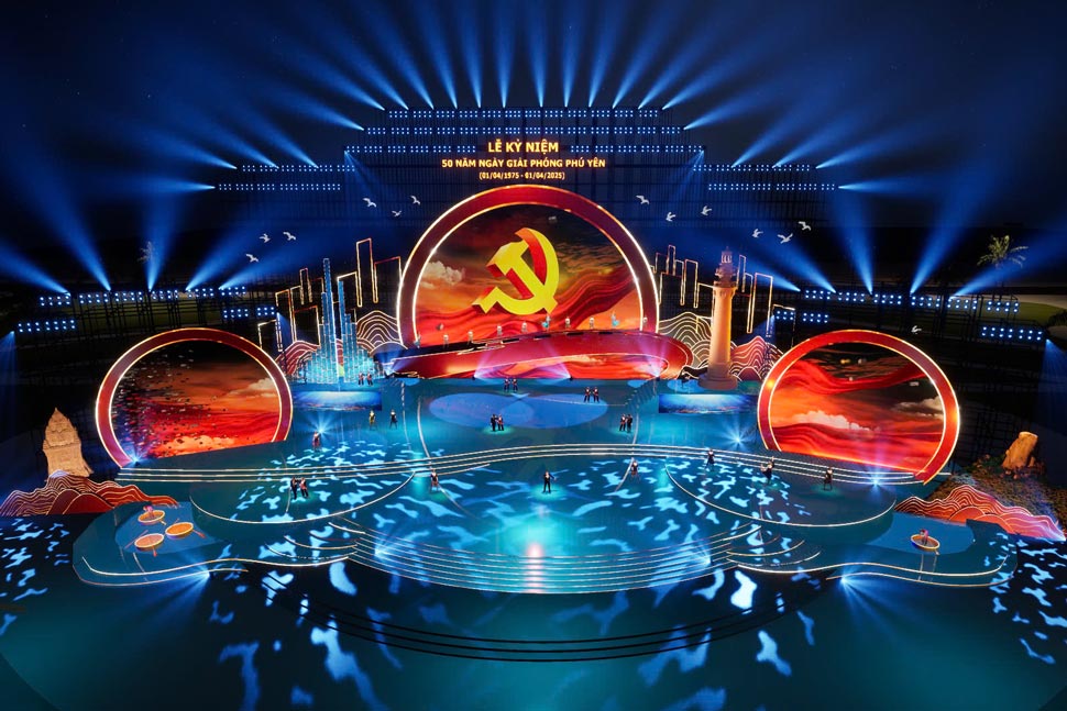 The 50th Anniversary of Phu Yen Province Liberation Day (April 1, 1975 - April 1, 2025) will take place at 8:00 p.m. on April 1. Photo: Organizing Committee