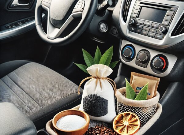 Natural ingredients help deodorize cars effectively. Photo: AI