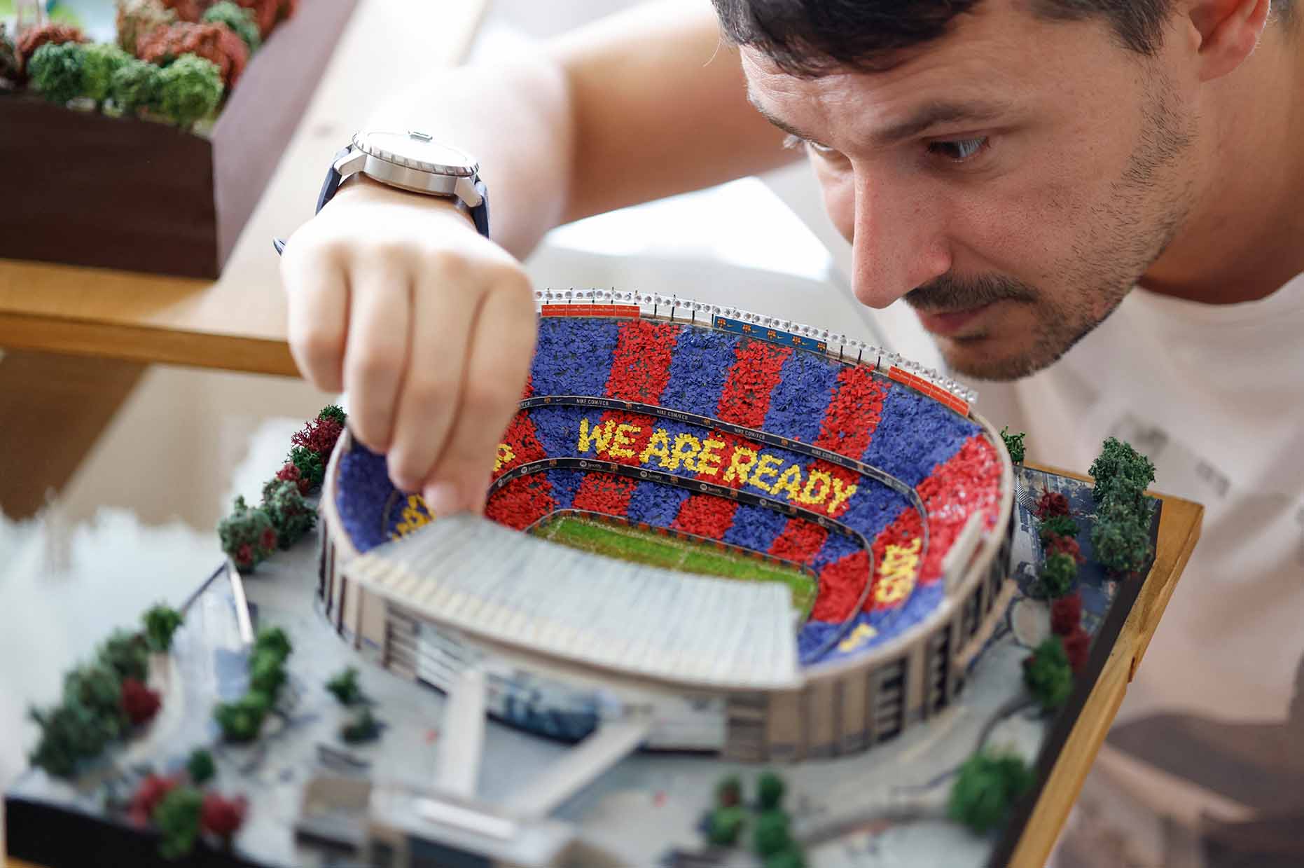 Barcelona fans are still waiting every day to see Camp Nou return. Photo: AFP