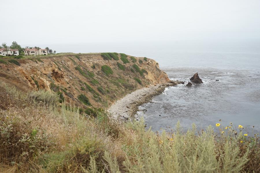 Los acantilados en Rancho Palos Verdes, California (EE. UU.) En el Banco del Pacifico, el oceano mas grande del mundo. Foto: Xinhua