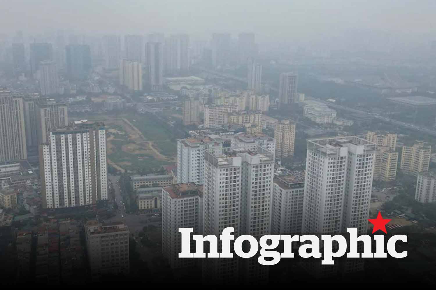 Chất lượng không khí 23.3: Hà Nội, TPHCM cùng ô nhiễm top đầu