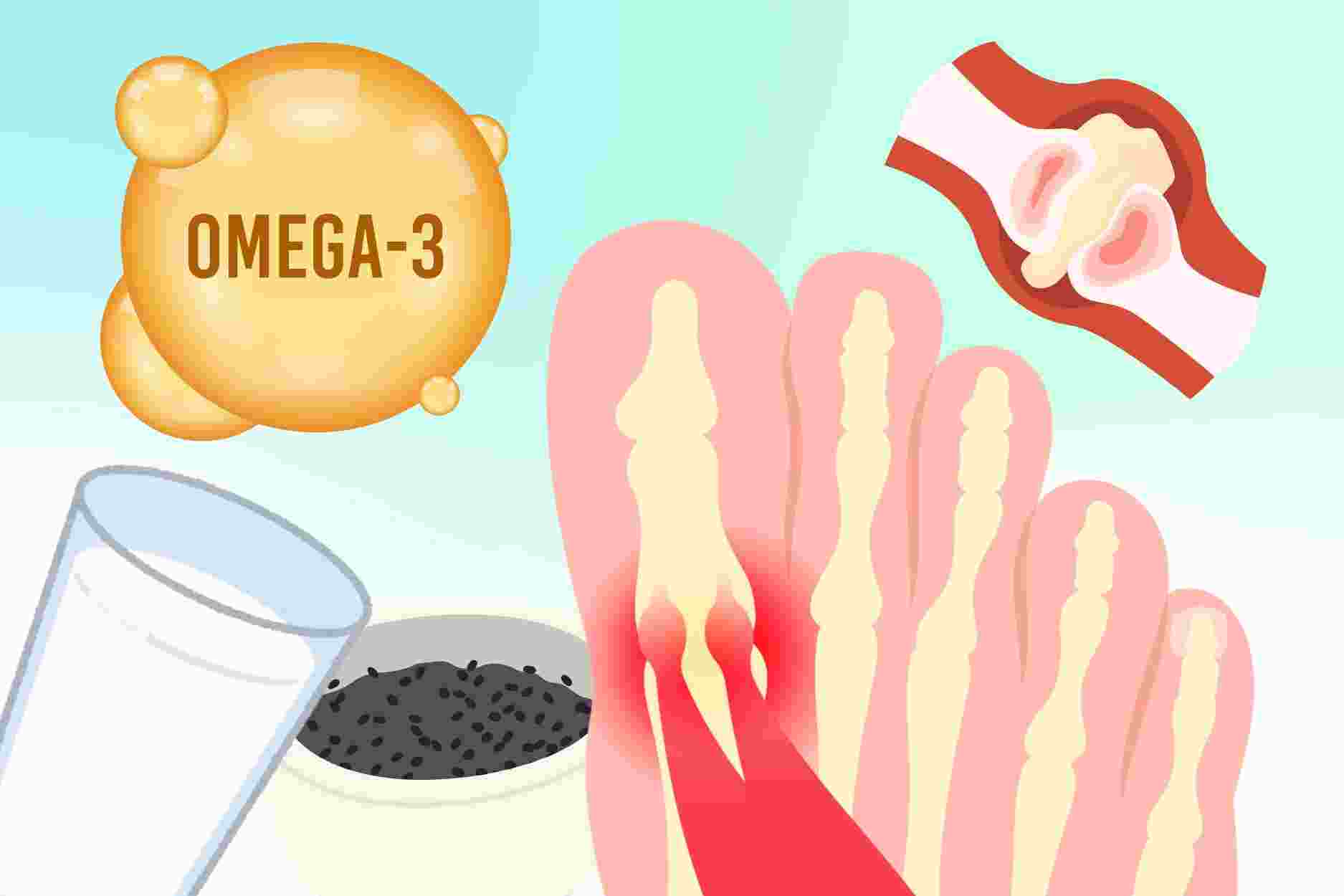 Omega‐3-rich drinks are best for people with high uric acid. Graphics: Dinh Dinh