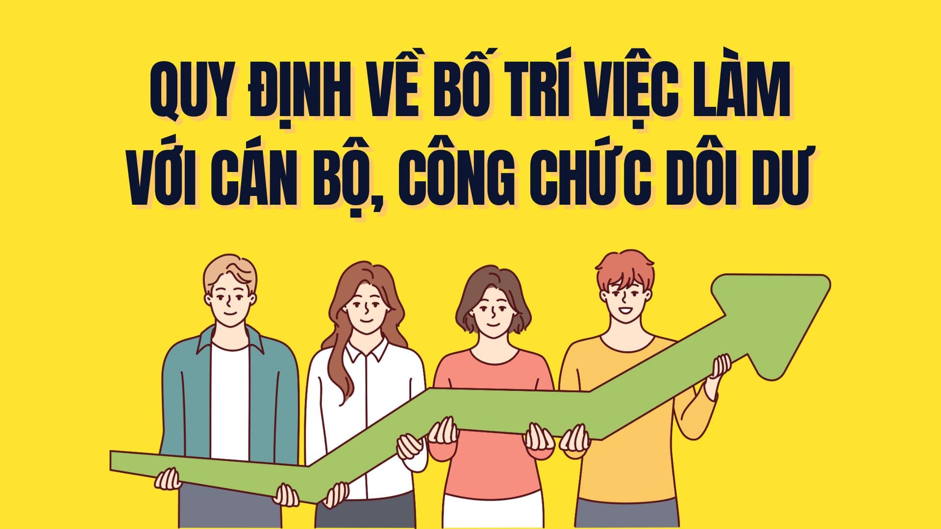 Resolution 35/2023/UBTVQH stipulates the regime and policies for cadres, civil servants, public employees, and workers when implementing the arrangement of administrative units at district and commune levels. Graphics: Tra My