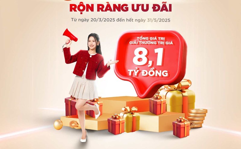 Agribank thanks customers with more than 13,700 attractive gifts. Photo: Agribank