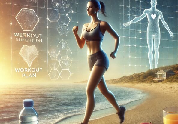 Steps to establish a summer weight loss plan. Photo: AI