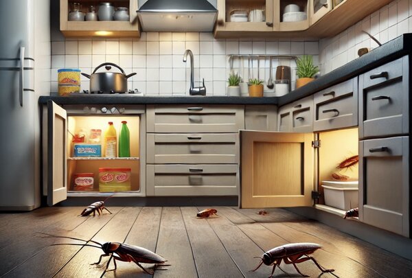 Places where German cockroaches often appear in the home. Photo: AI