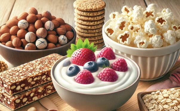 Low-calorie snacks help relieve mood. Photo: AI