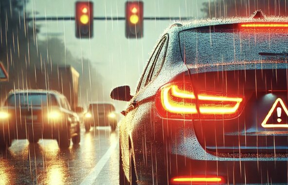 Can the warning lights be turned on while the vehicle is running? Photo: AI