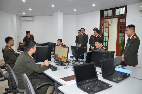 Hai Duong Police strengthen security and order management after the restructuring of the apparatus. Photo: Hai Duong Provincial Police