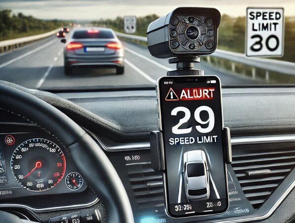 Popular speed warning apps. Photo: AI
