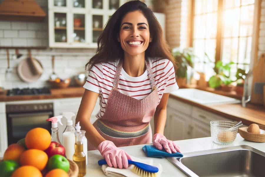 By following these helpful tips, you can keep your kitchen clean and worm-free. Photo - AI: Cat Tien