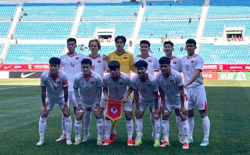 U22 Vietnam plays consistently at the 2025 CFA Team China tournament. Photo: VFF