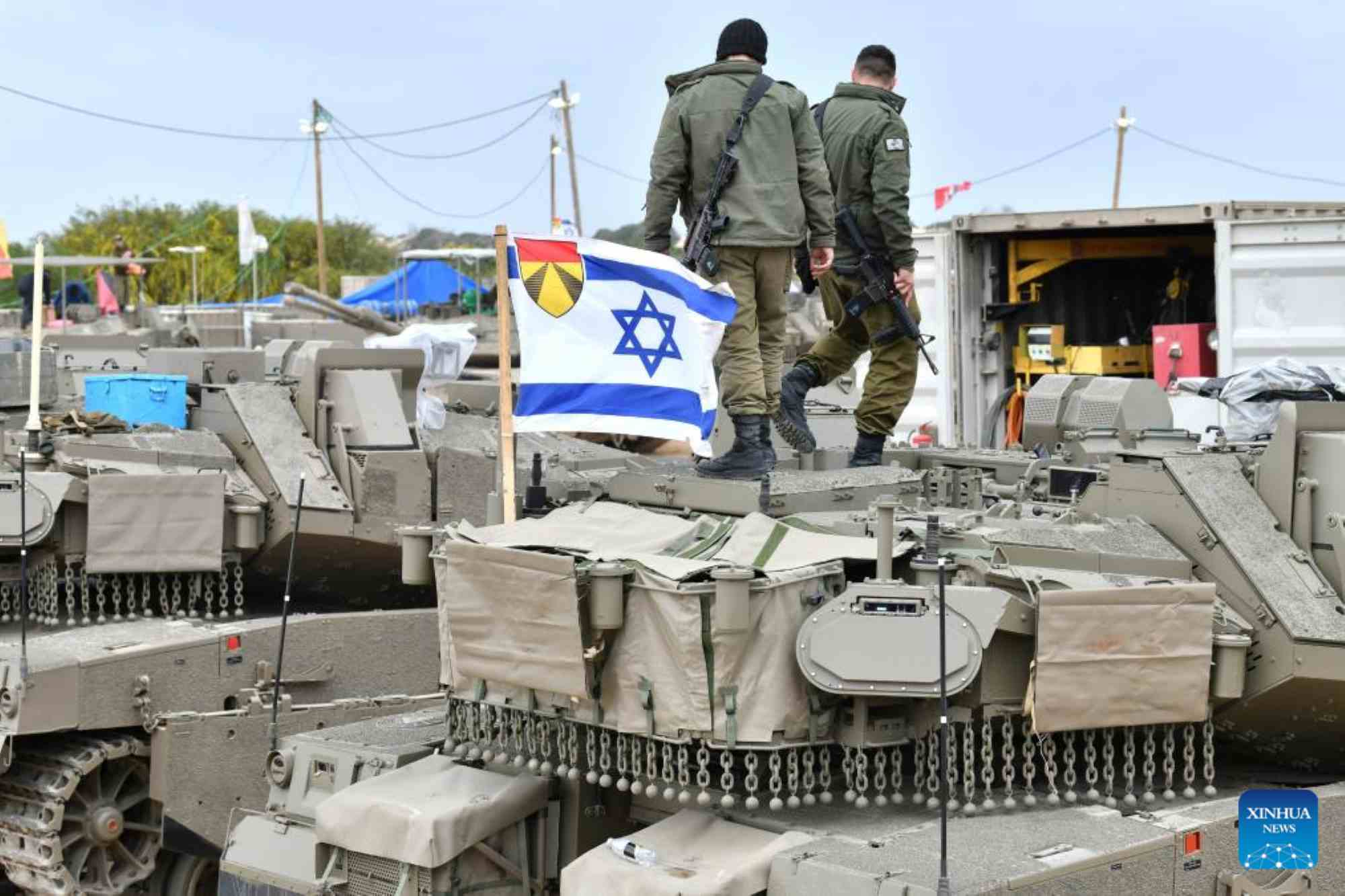 The Israeli military near Israel's southern border with Gaza, March 20, 2025. Photo: Xinhua